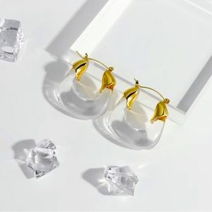 U Shape Hoop Earrings